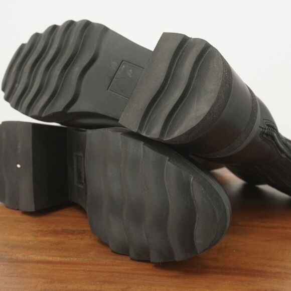 Dolce Vita Womens Martey Boots Booties Chunky Block Heel Black Leather Zip 9.5 - Picture 9 of 9